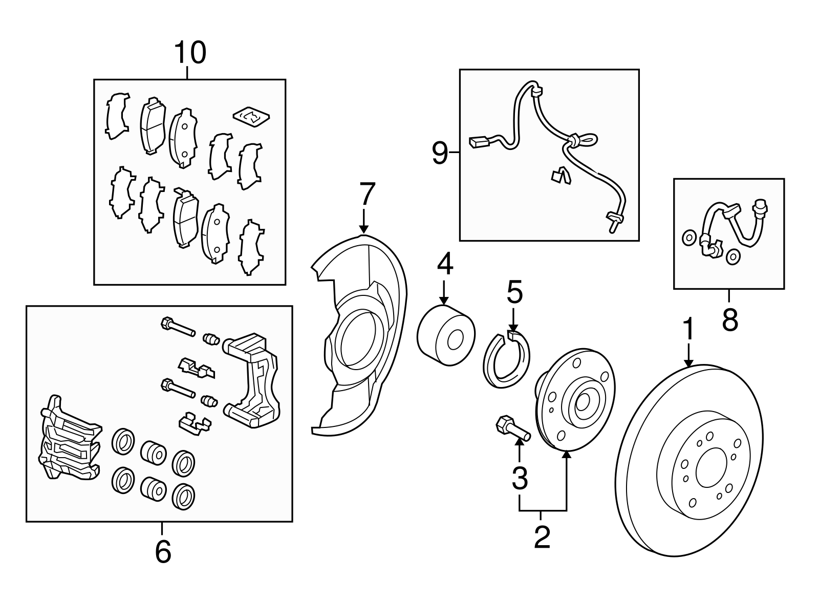 Brake Hose - Honda (01464-T0A-A02)