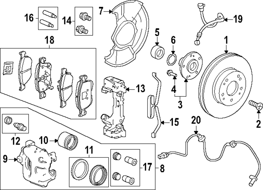 Brake Hose - Honda (01464-30B-A00)