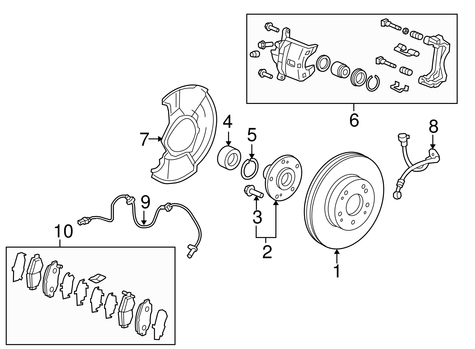 Brake Hydraulic Hose - Honda (01464-TR0-A02)