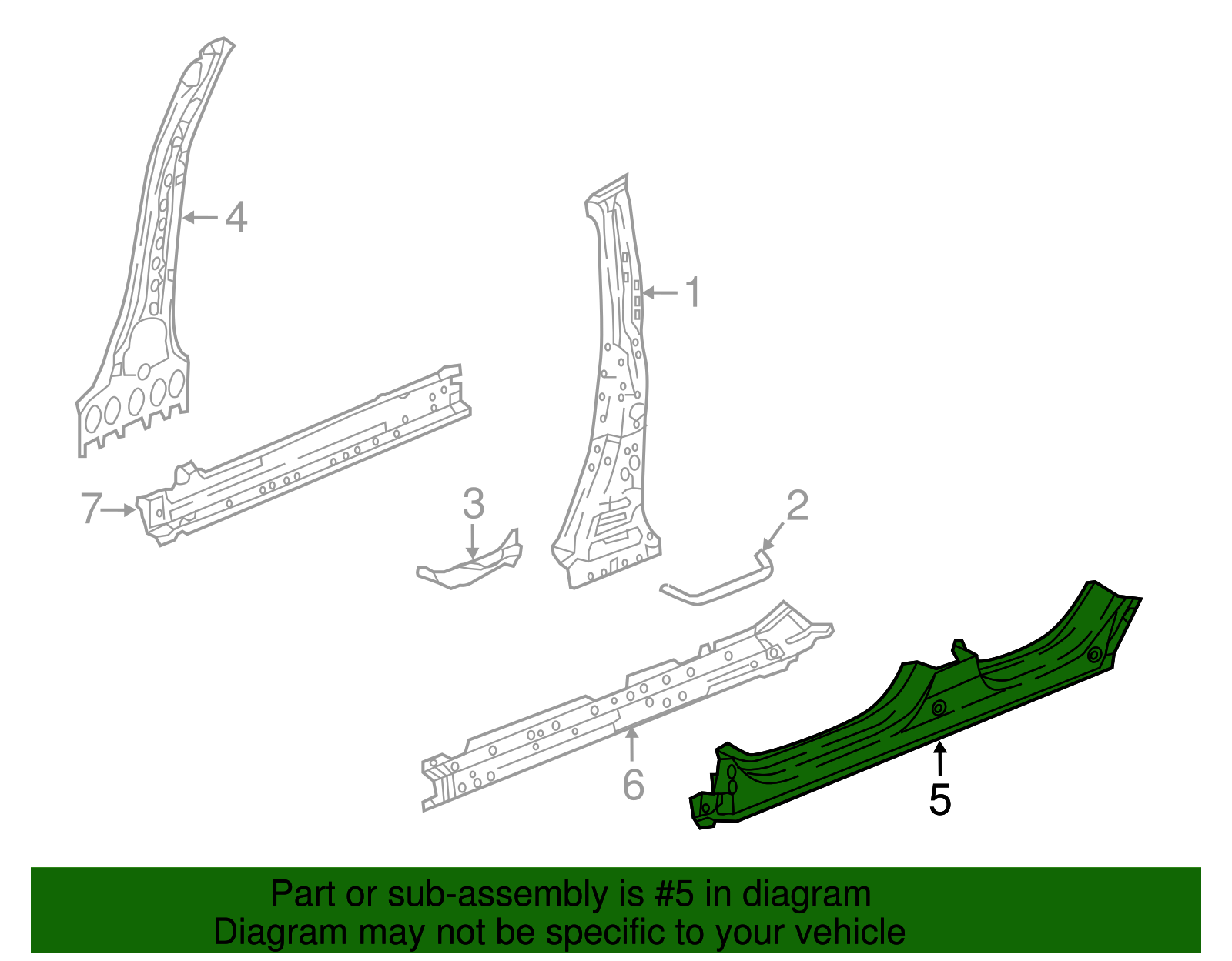 Rocker Panel - Honda (04641-TLA-A00ZZ)