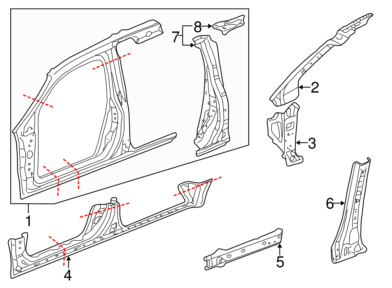 Uniside Assembly - Honda (04645-S0X-405ZZ)