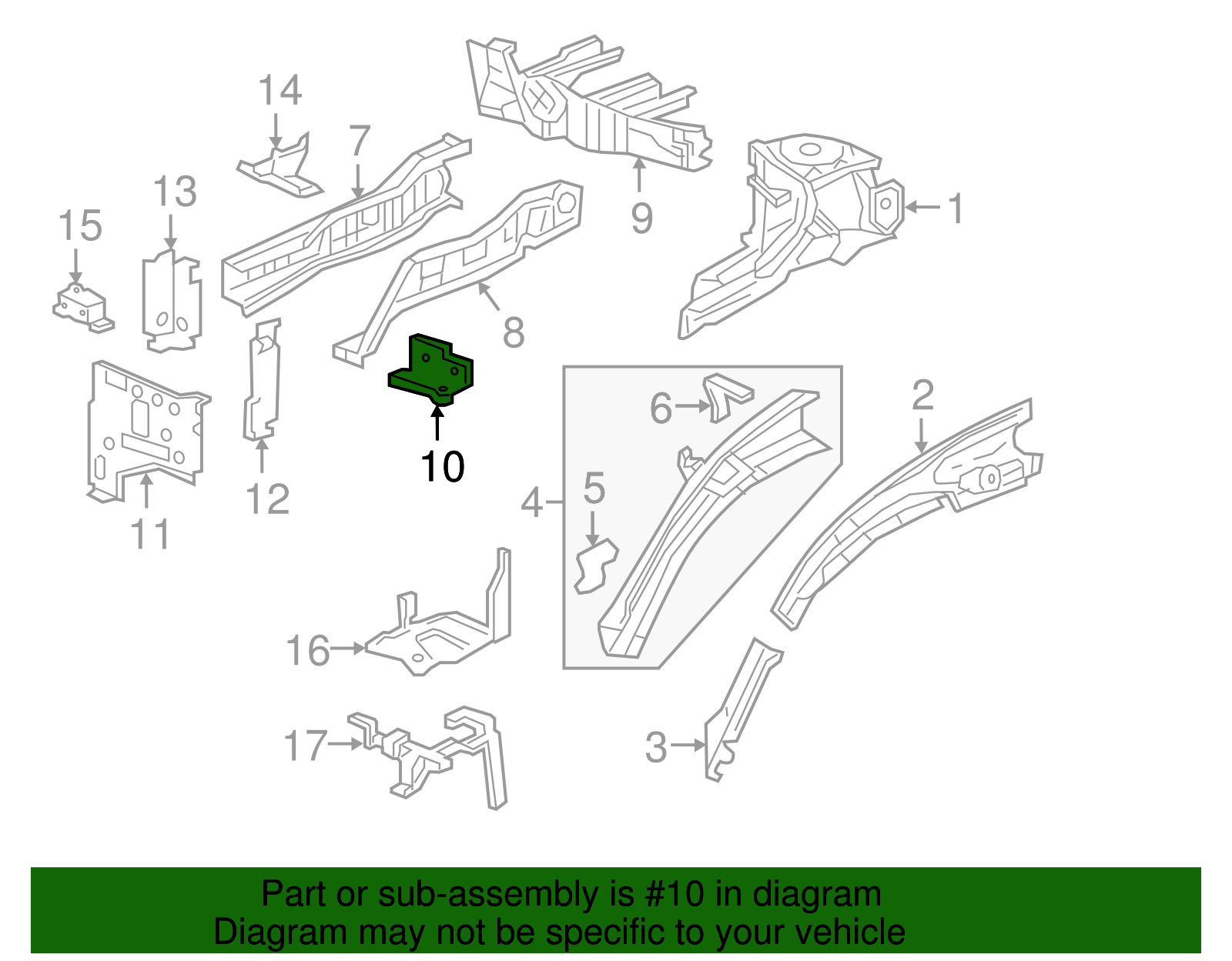 Side Support - Honda (60847-TLA-A01ZZ)