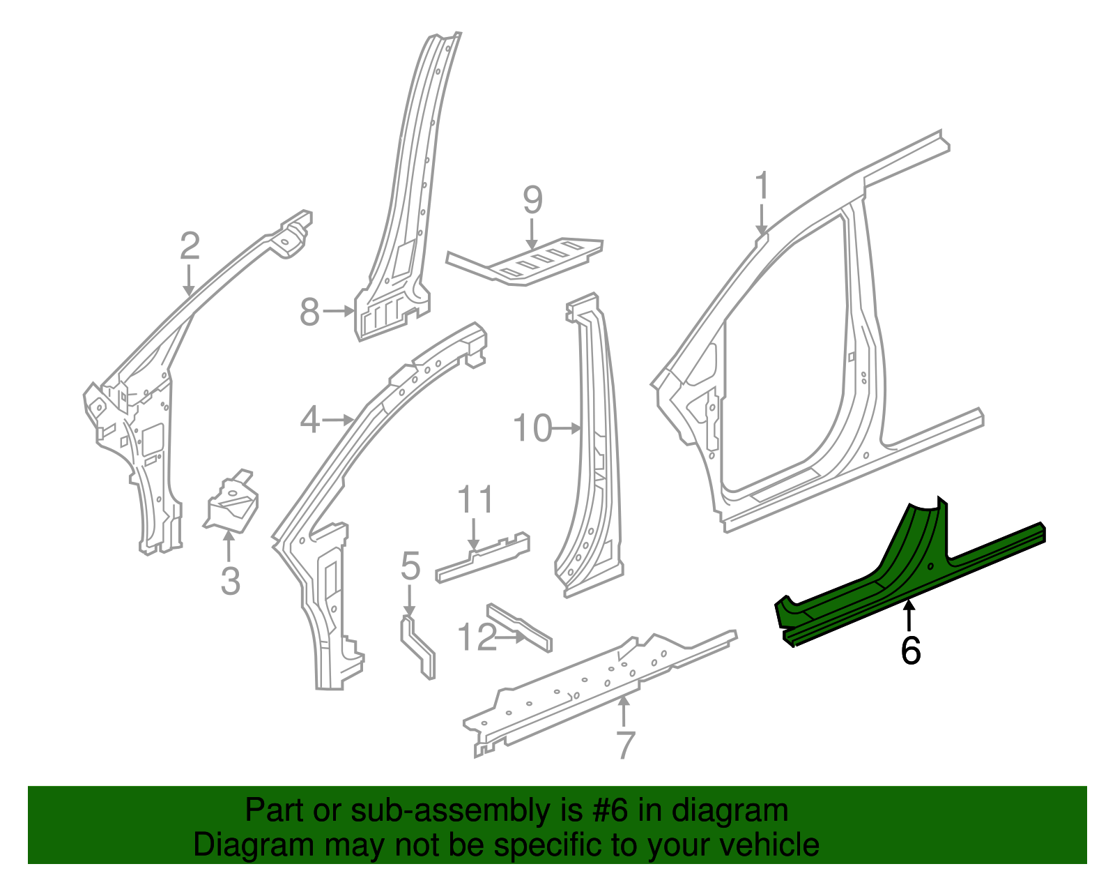 Rocker Panel - Honda (04641-TK8-A20ZZ)