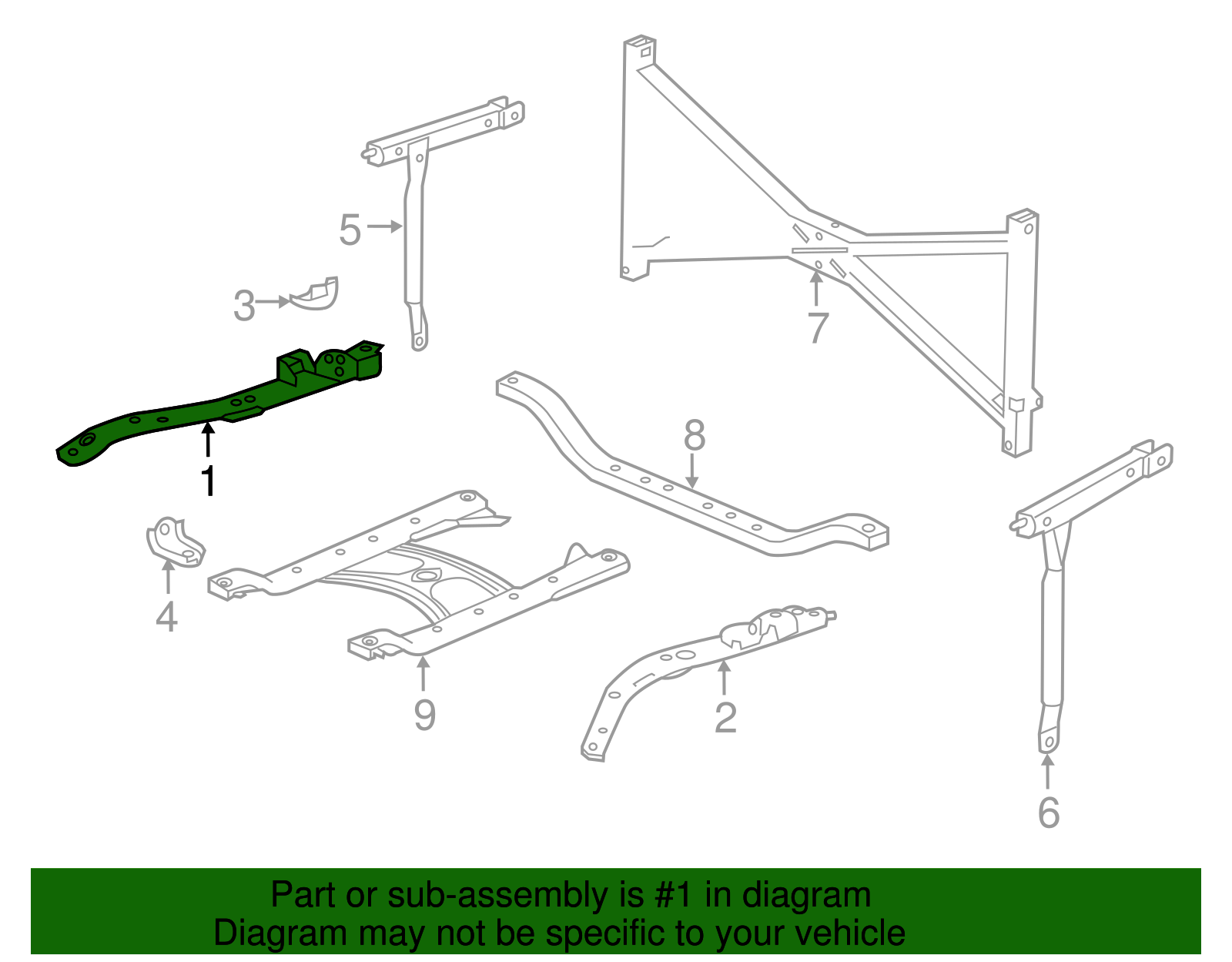 Side Frame - Honda (74910-T3V-A00)
