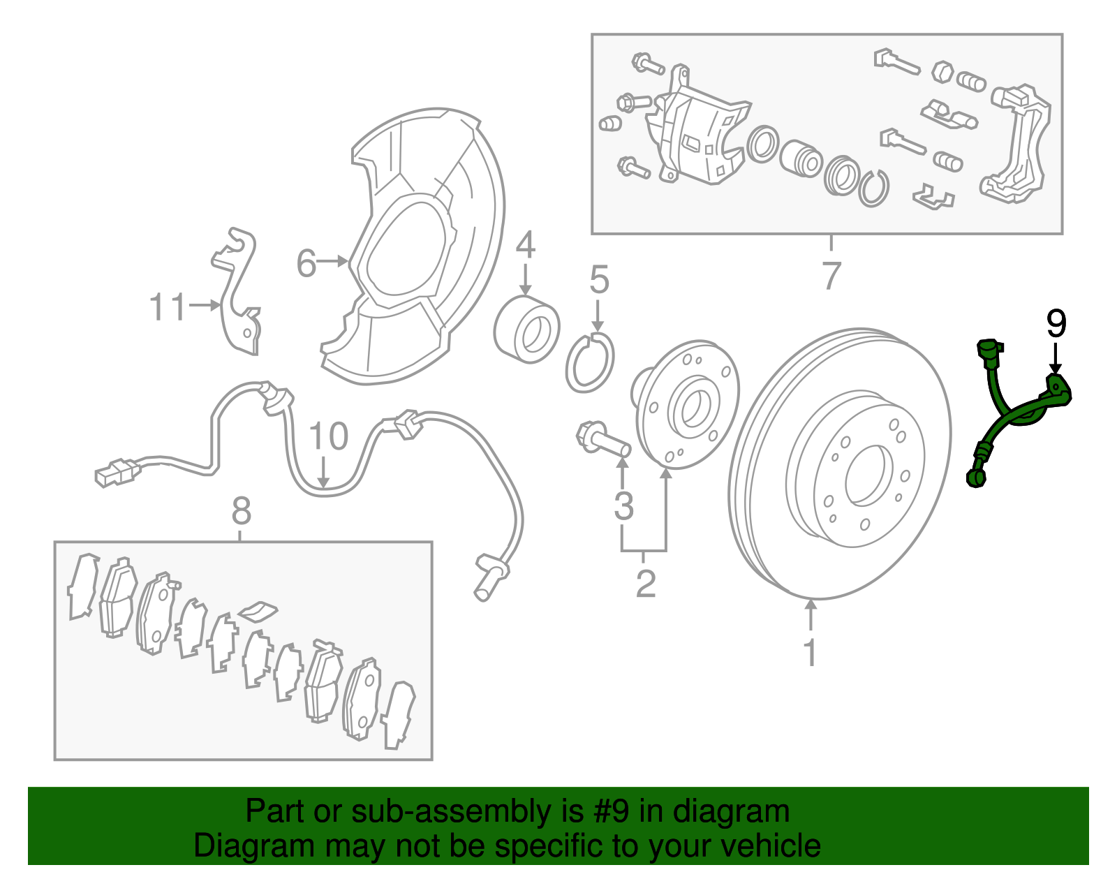 Brake Hose - Honda (01464-TLA-A00)