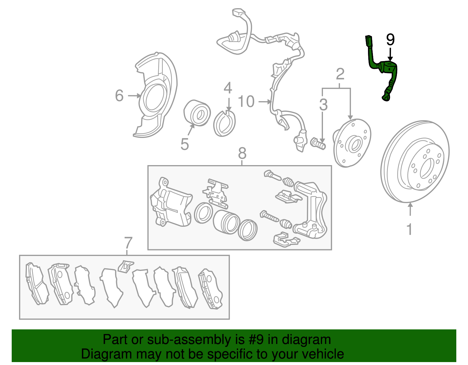 Brake Hose - Honda (01464-TP6-A02)