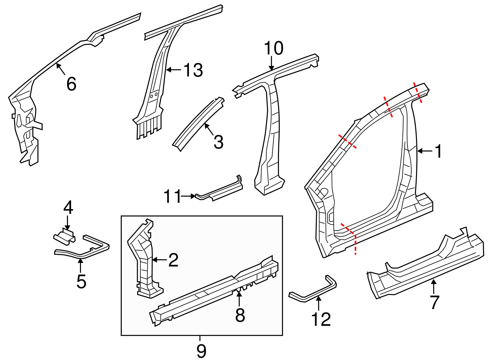 Rocker Panel - Honda (04641-TR0-A00ZZ)