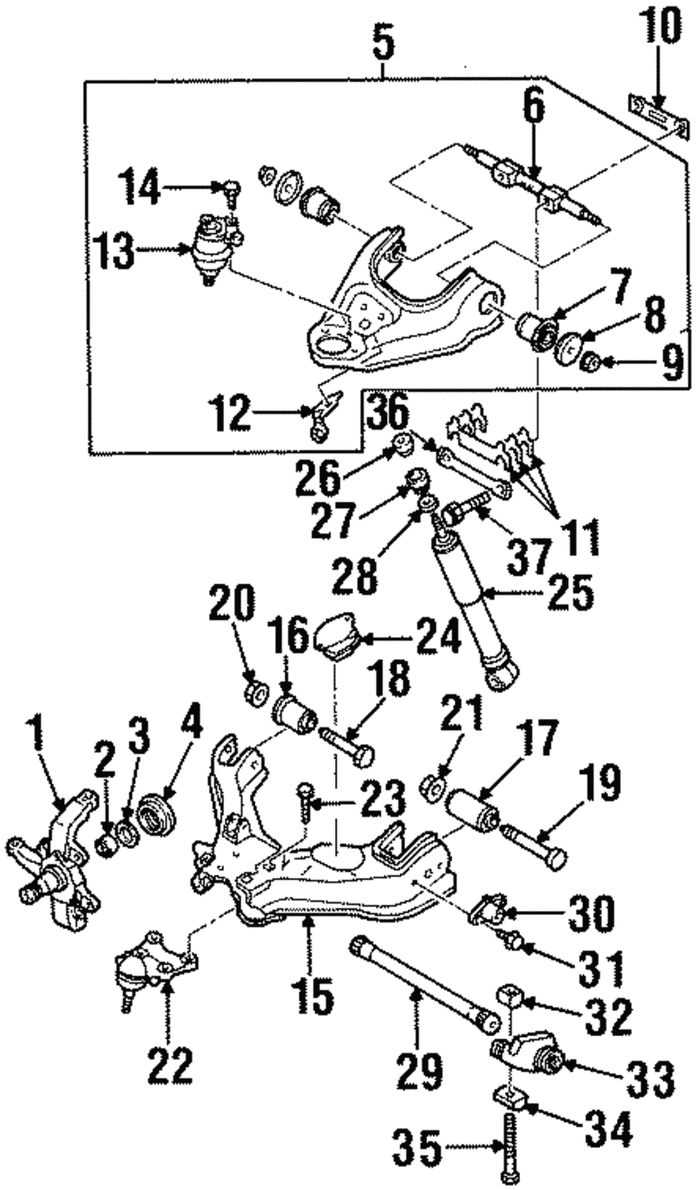 Lower Ball Joint Bolt - Honda (0-29261-245-0)