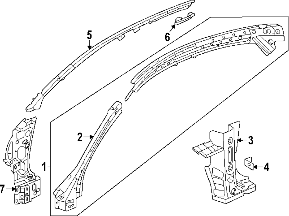 Pillar Reinforced - Honda (04642-30A-A00ZZ)