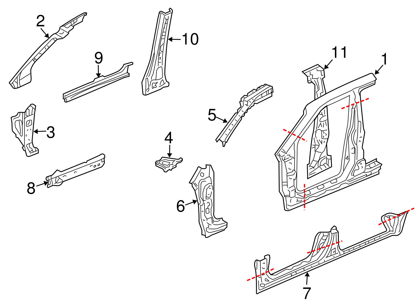 Uniside Assembly - Honda (04645-SJC-A01ZZ)