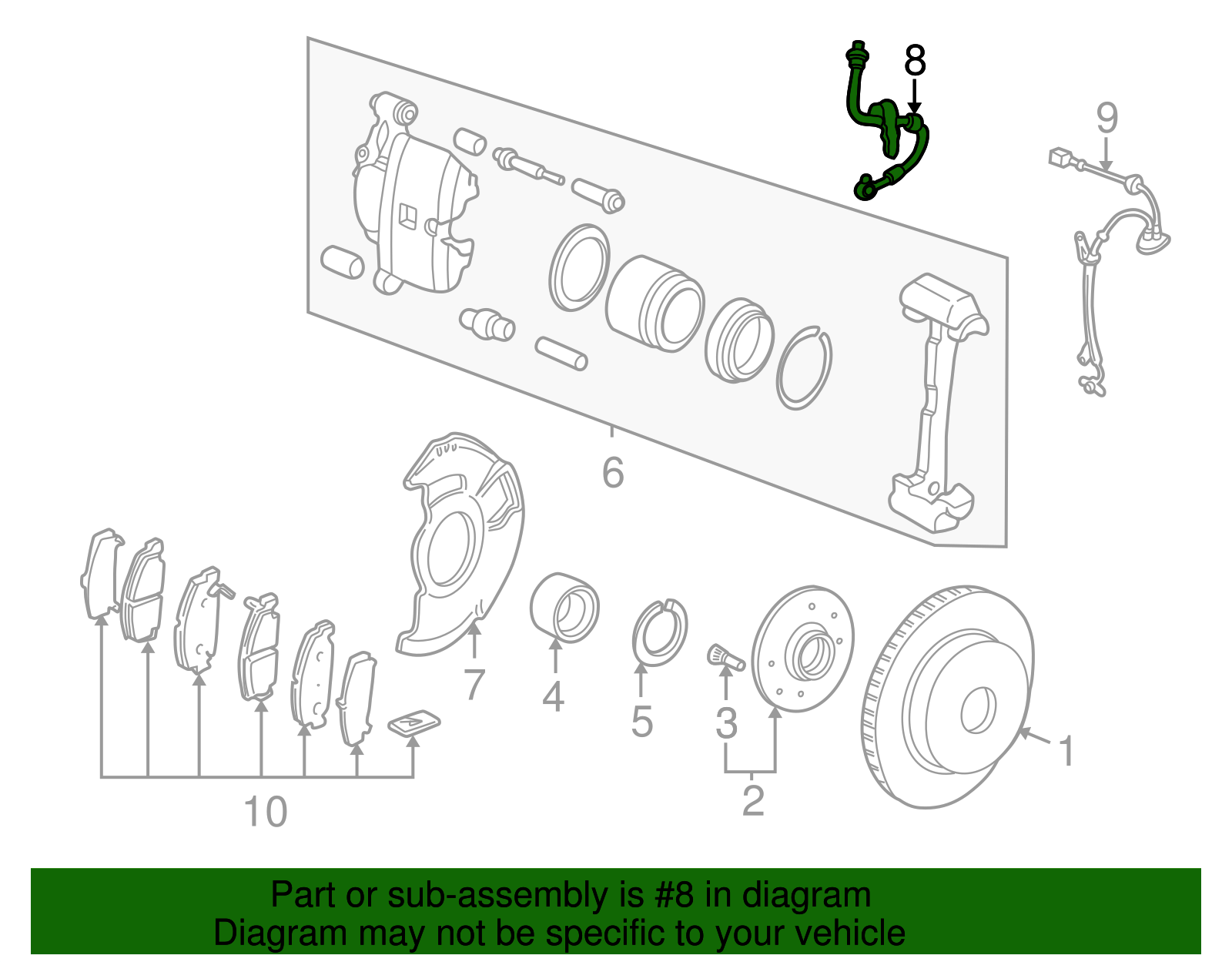 Flex Hose - Honda (01464-S5T-A00)