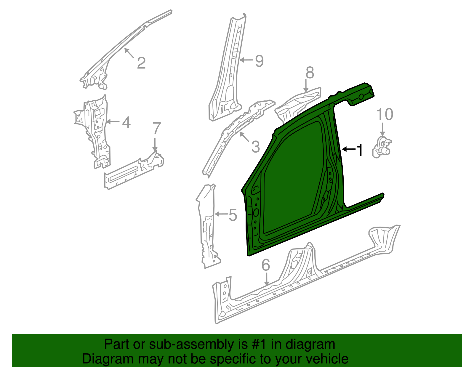 Uniside Panel - Honda (04645-SHJ-A30ZZ)