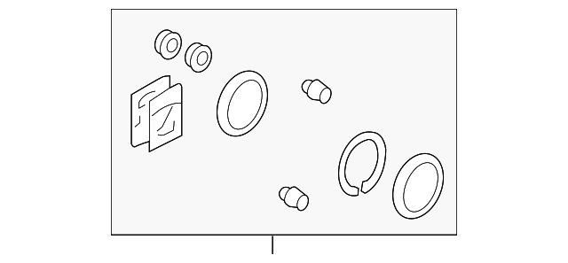 Disc Brake Caliper Seal Kit - Honda (01463-SDA-A01)