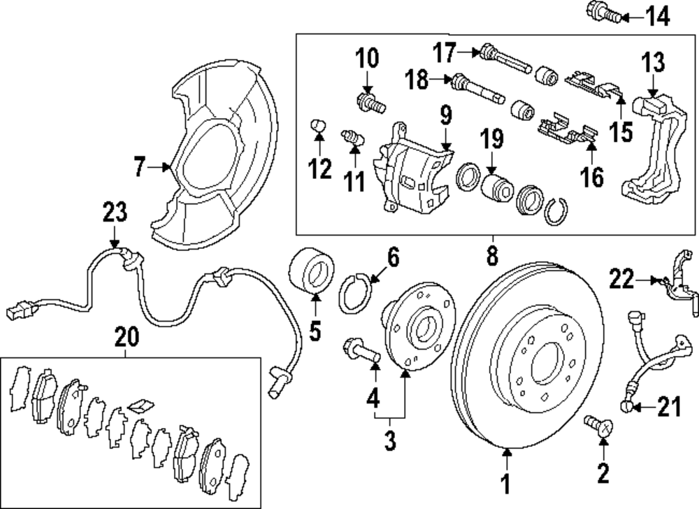 Brake Hose - Honda (01464-3A0-A00)