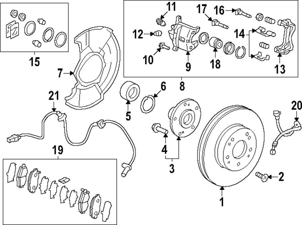 Brake Hose - Honda (01464-30A-A00)