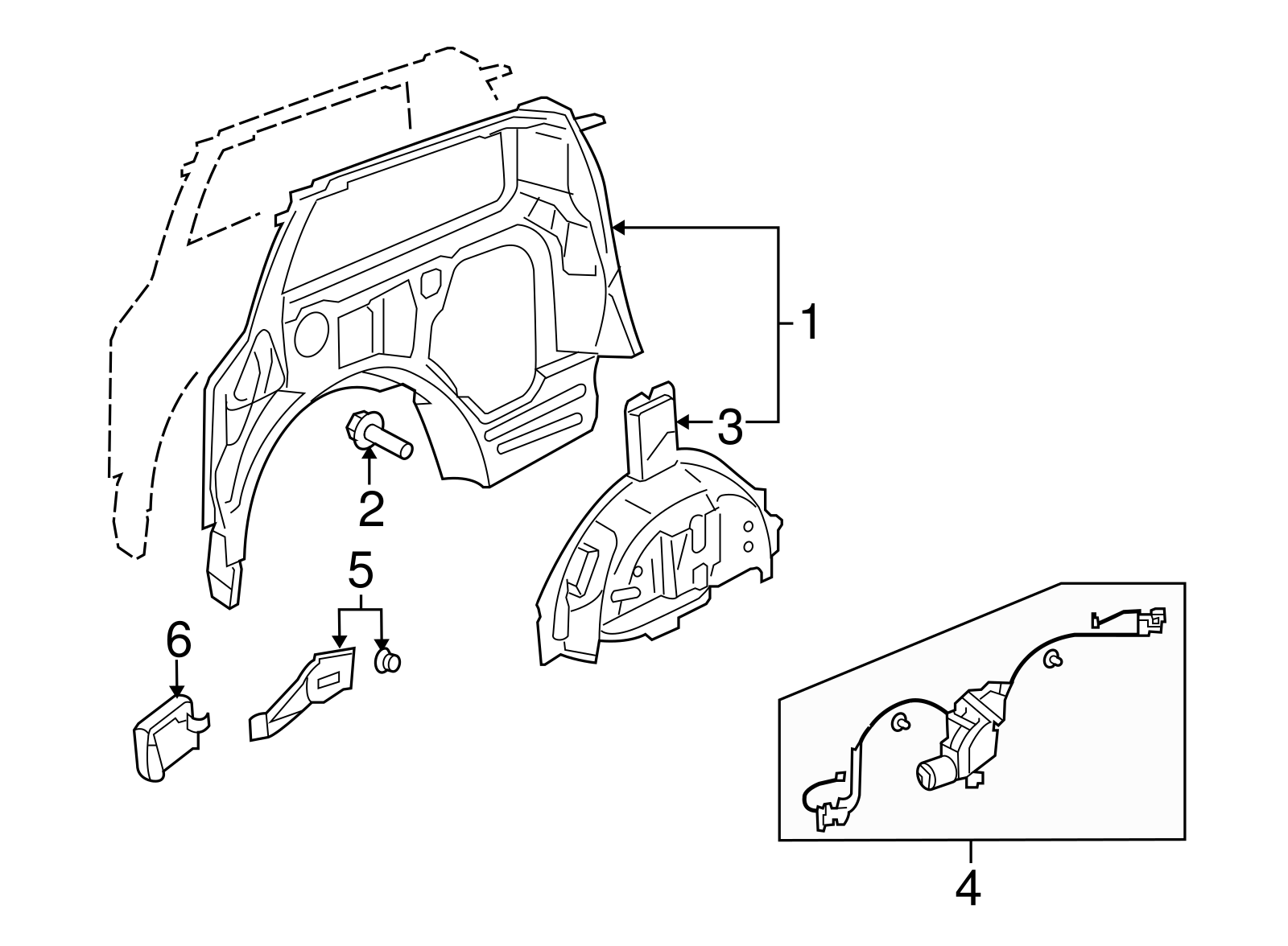 Wheelhouse Panel - Honda (04642-SHJ-A00ZZ)