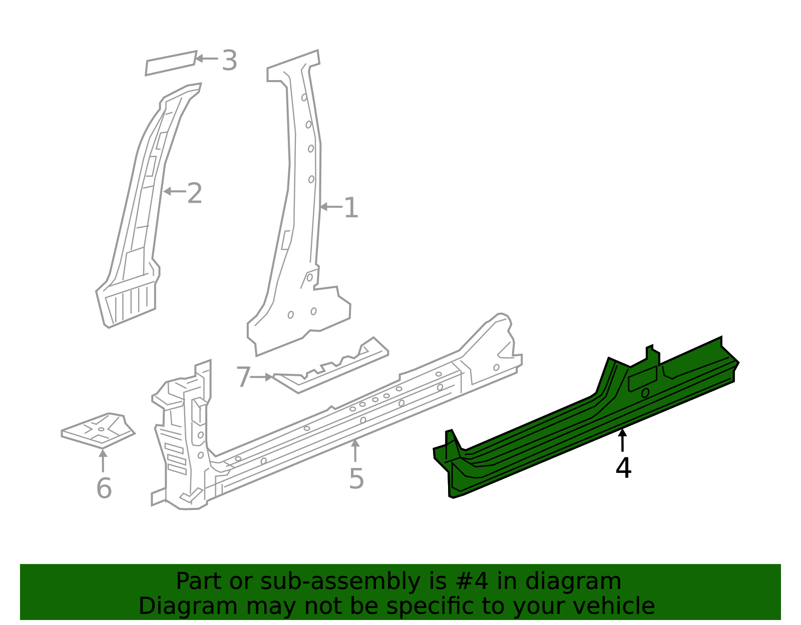 Rocker Panel - Honda (04641-TGG-A00ZZ)