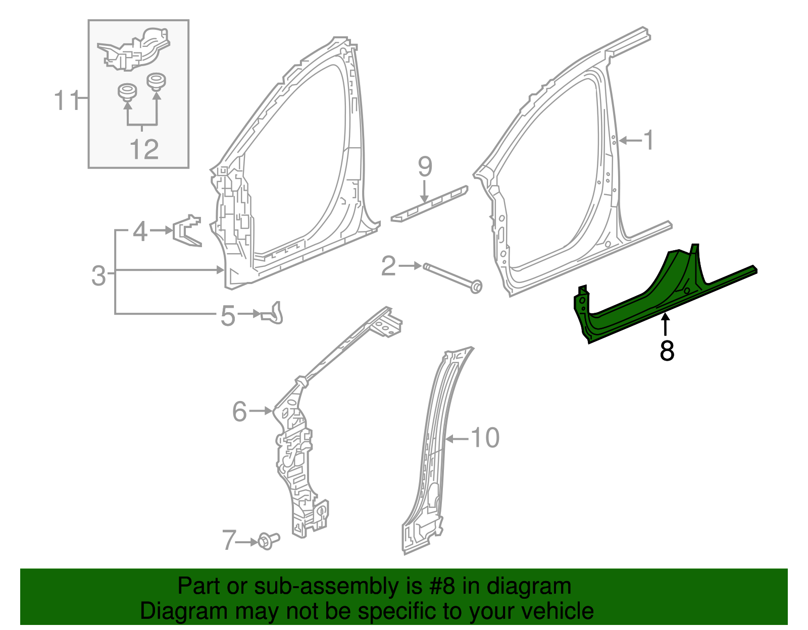 Rocker Panel - Honda (04641-THR-A20ZZ)