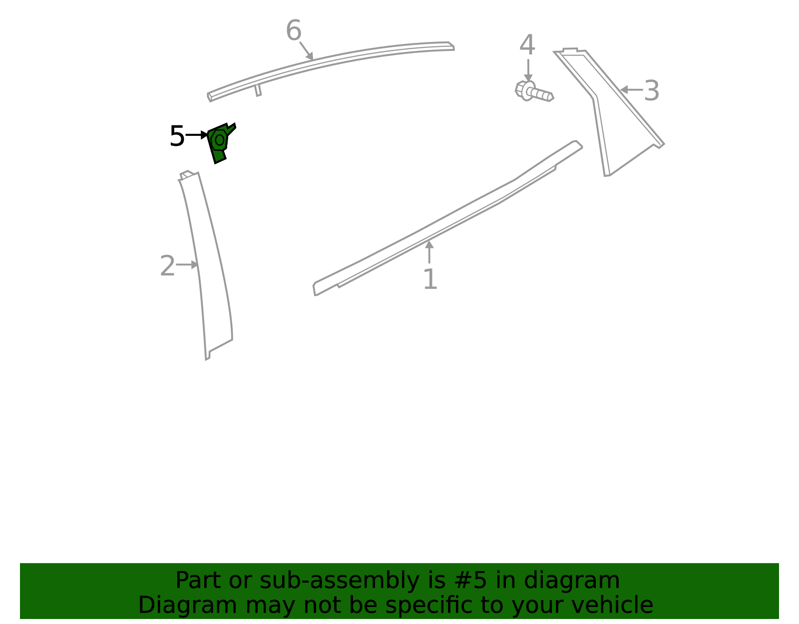 Corner Molding - Honda (72497-TBA-A01)