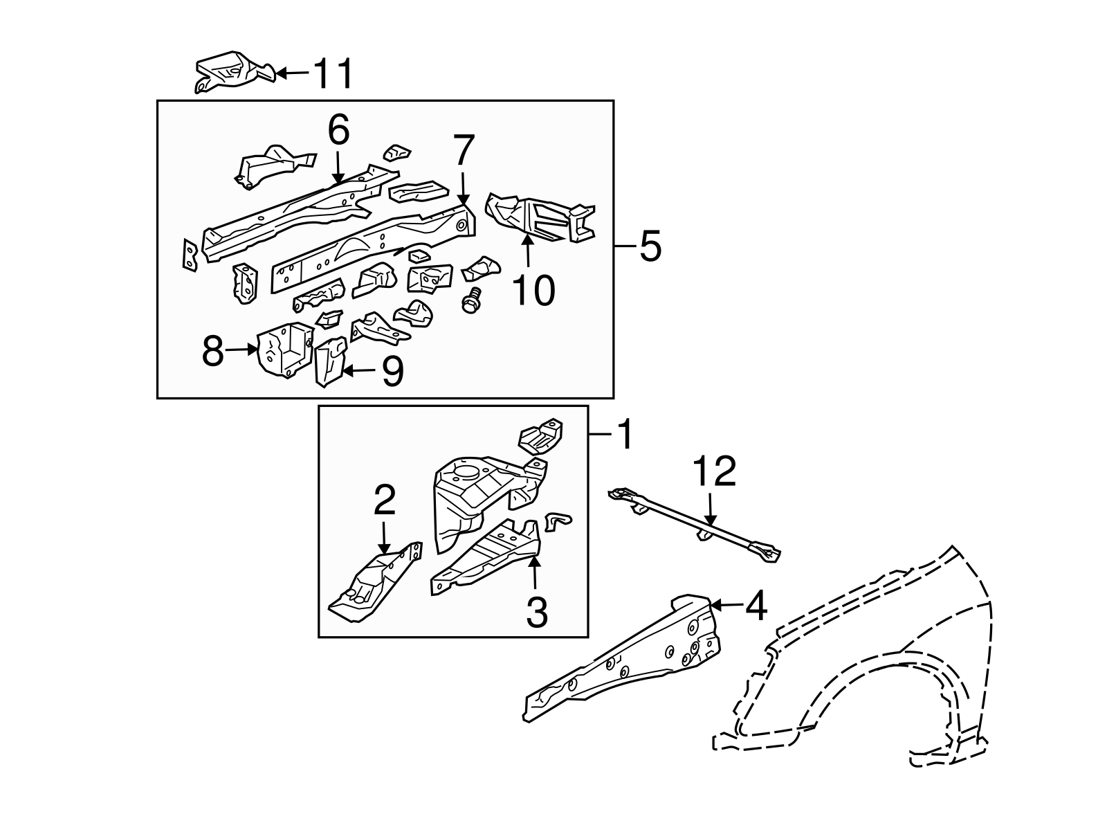 Front Panel - Honda (04642-S5W-310ZZ)