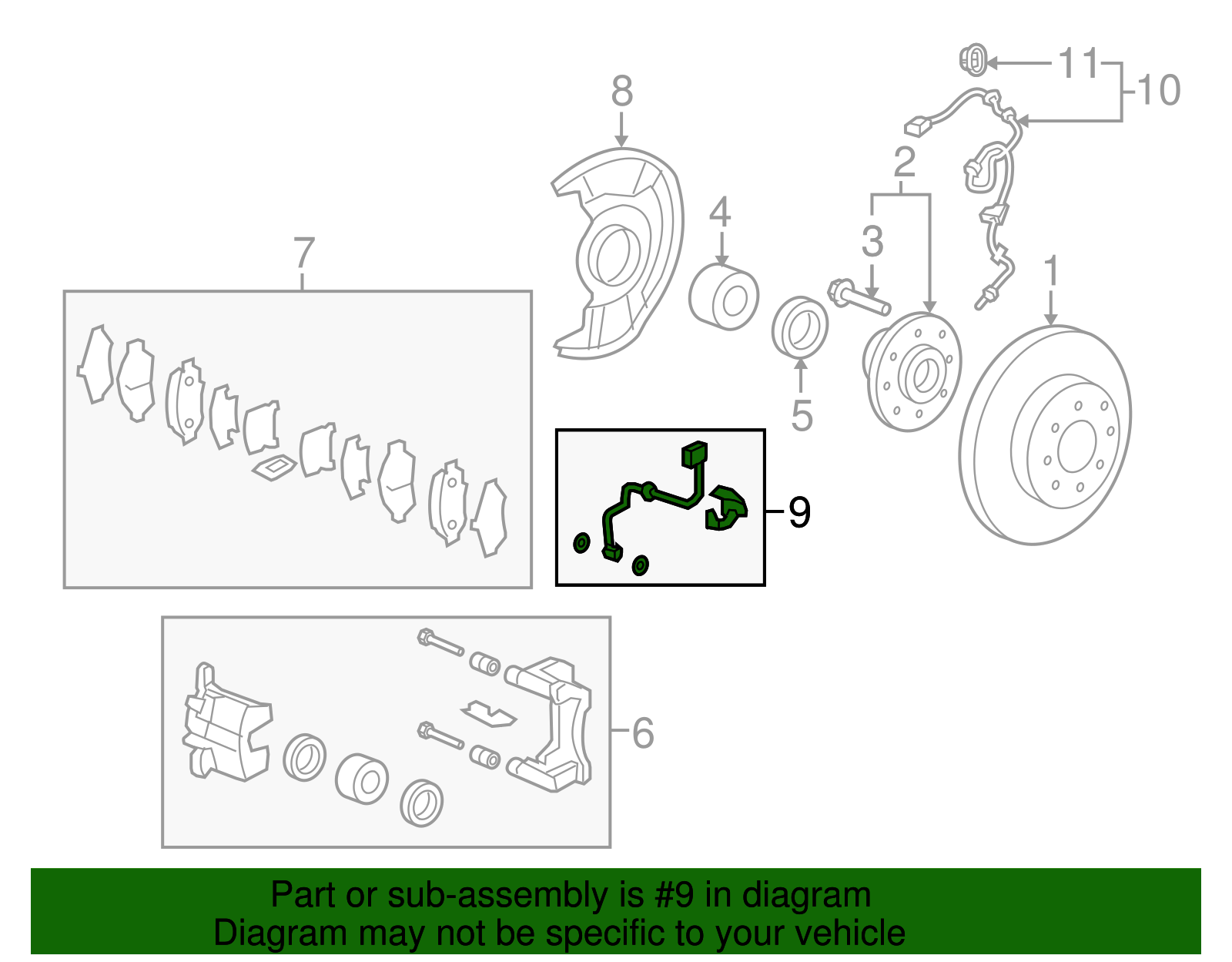 Brake Hose - Honda (01464-TF0-010)