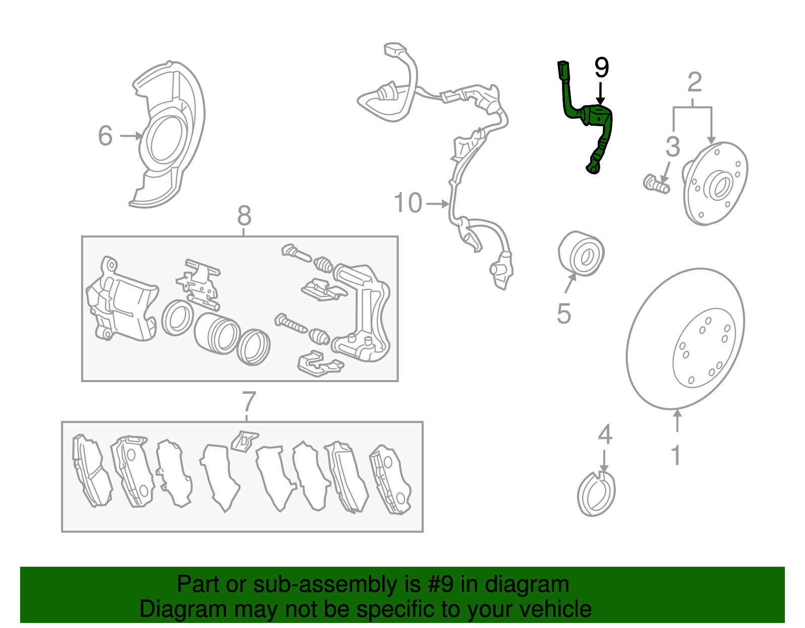 Brake Hose - Honda (01464-TA0-A01)
