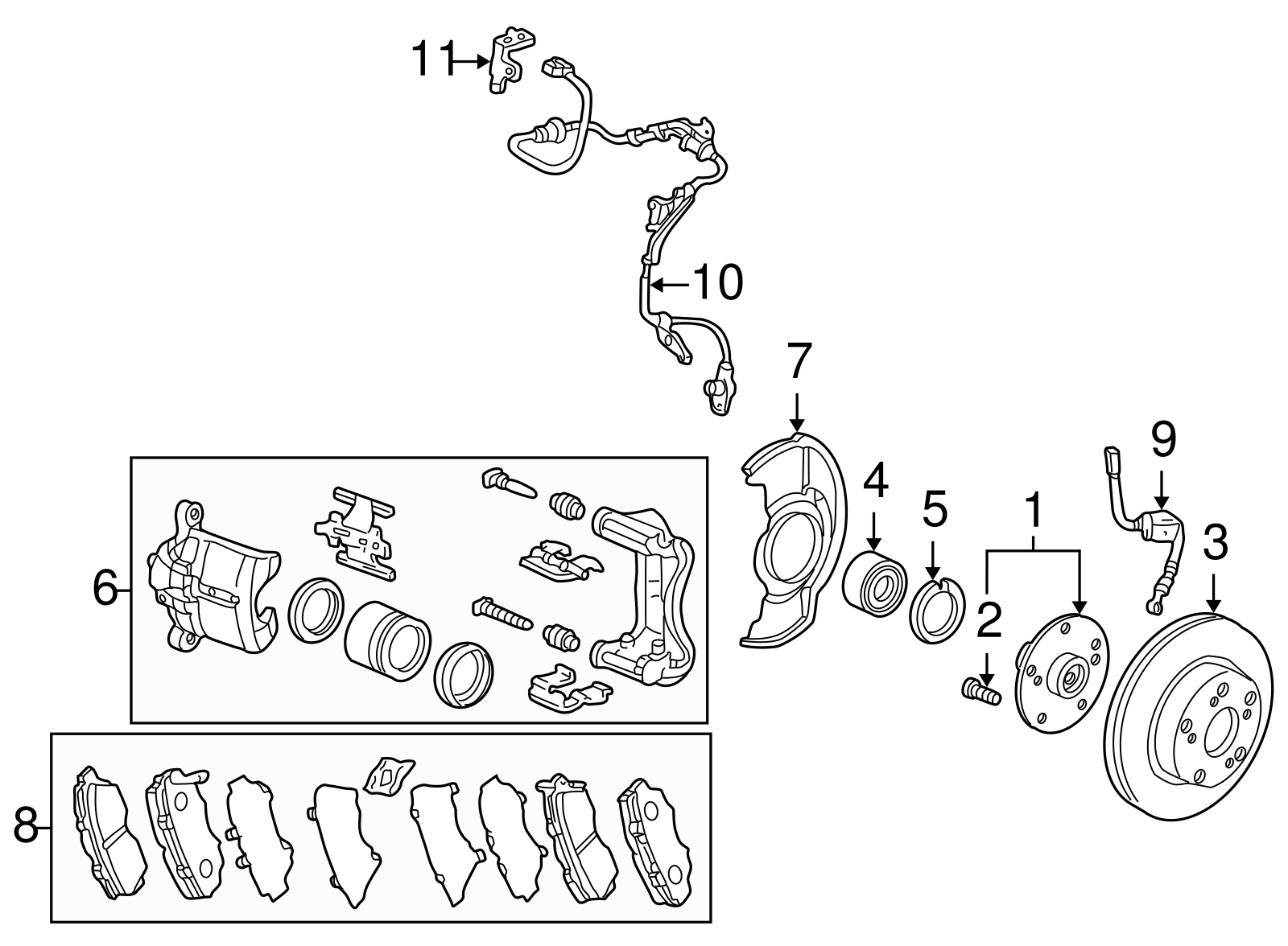 Brake Hose - Honda (01464-S84-A01)