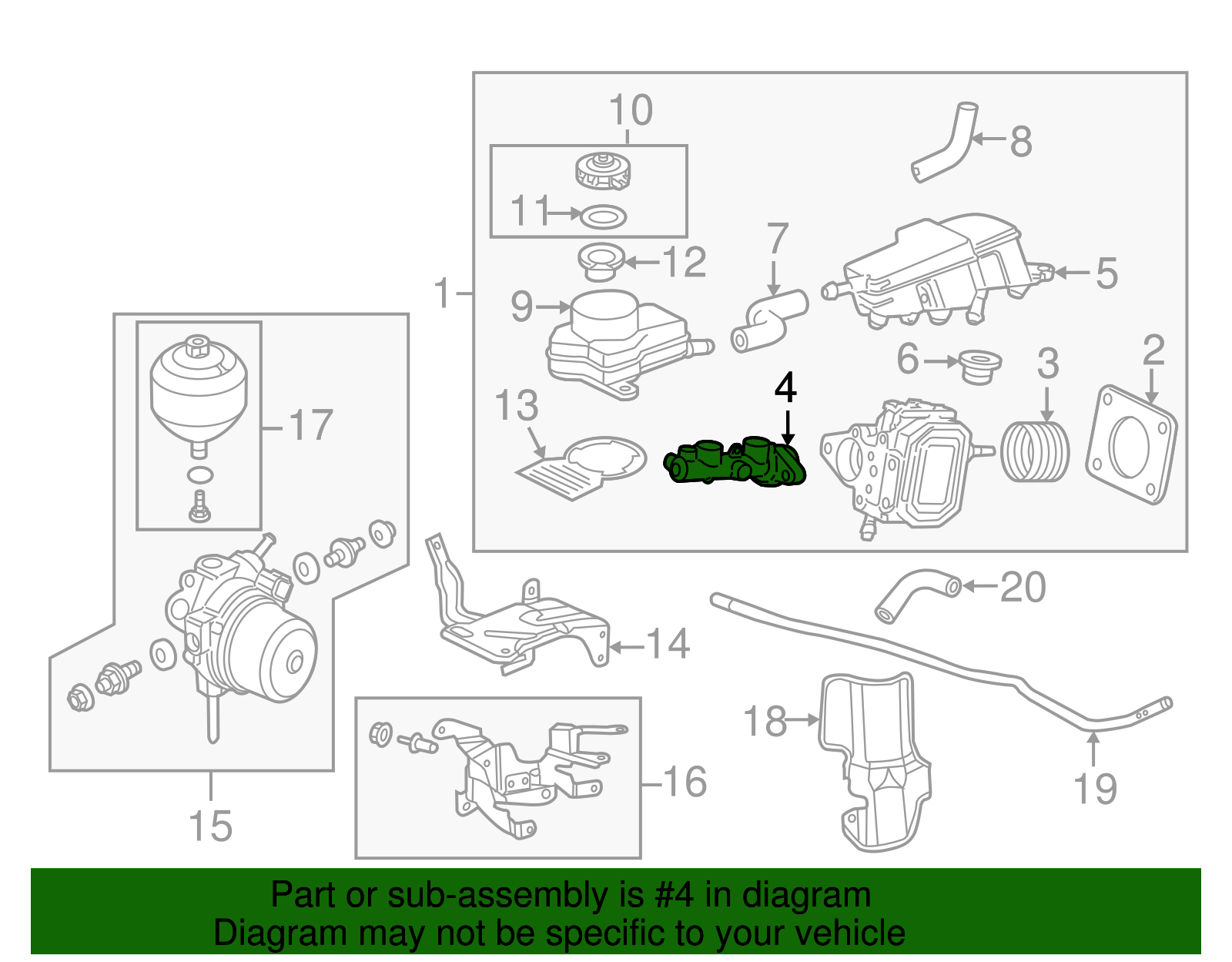 Master Cylinder - Honda (01461-SNC-G01)