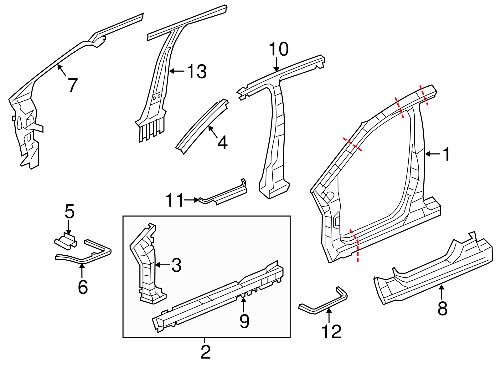 Rocker Panel - Honda (04641-TR0-A00ZZ)