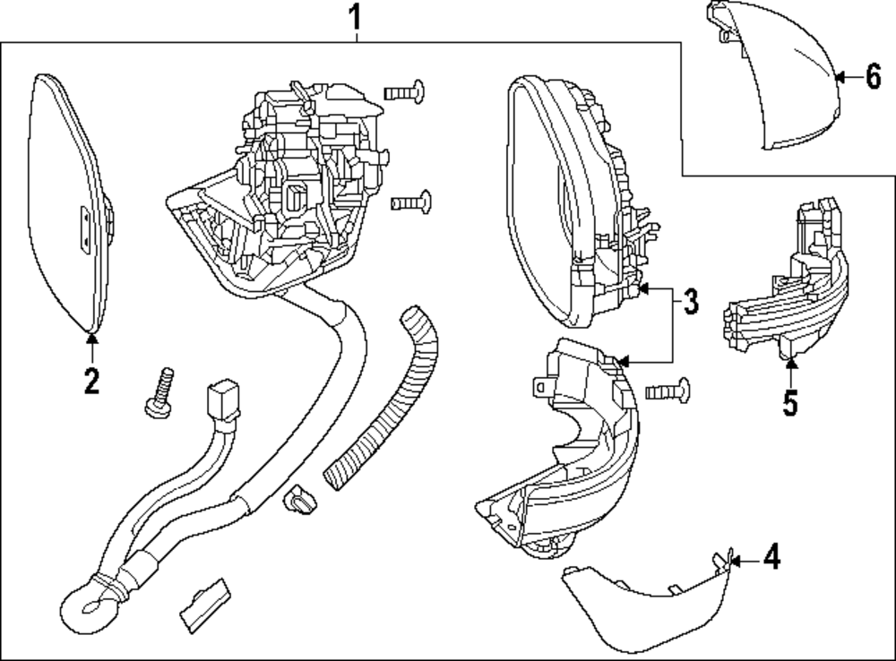 Mirror Cover - Honda (76201-3W0-A11ZF)
