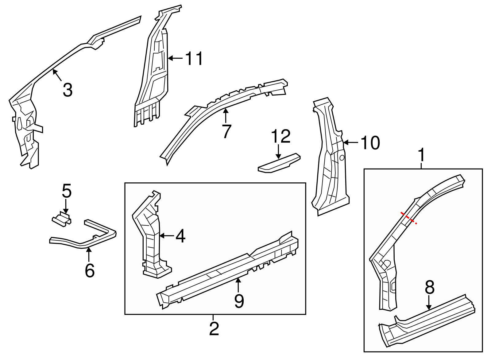 Rocker Panel - Honda (04641-TS8-A00ZZ)