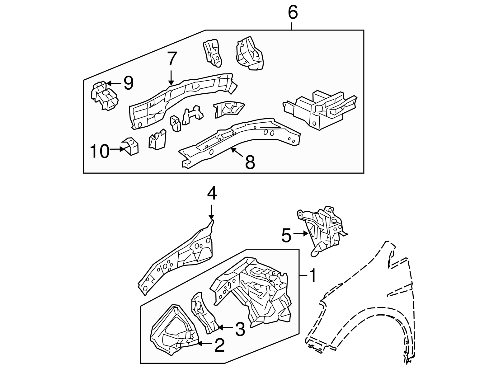 Wheelhouse Panel - Honda (04642-SHJ-A00ZZ)