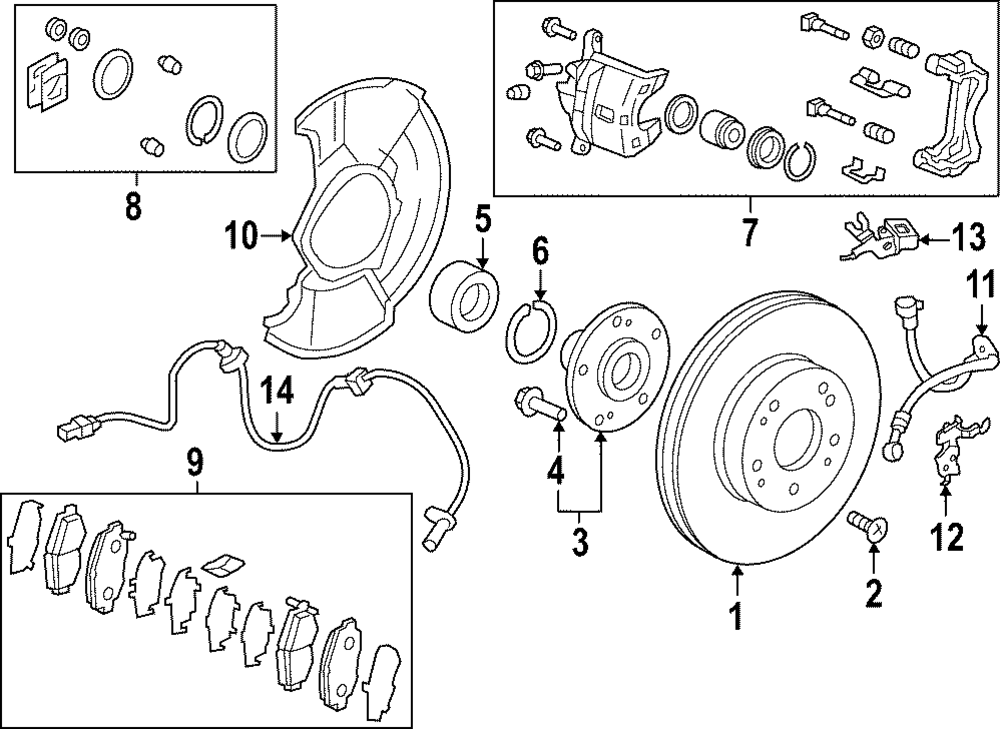 Caliper Seal Kit - Honda (01463-TX4-A01)