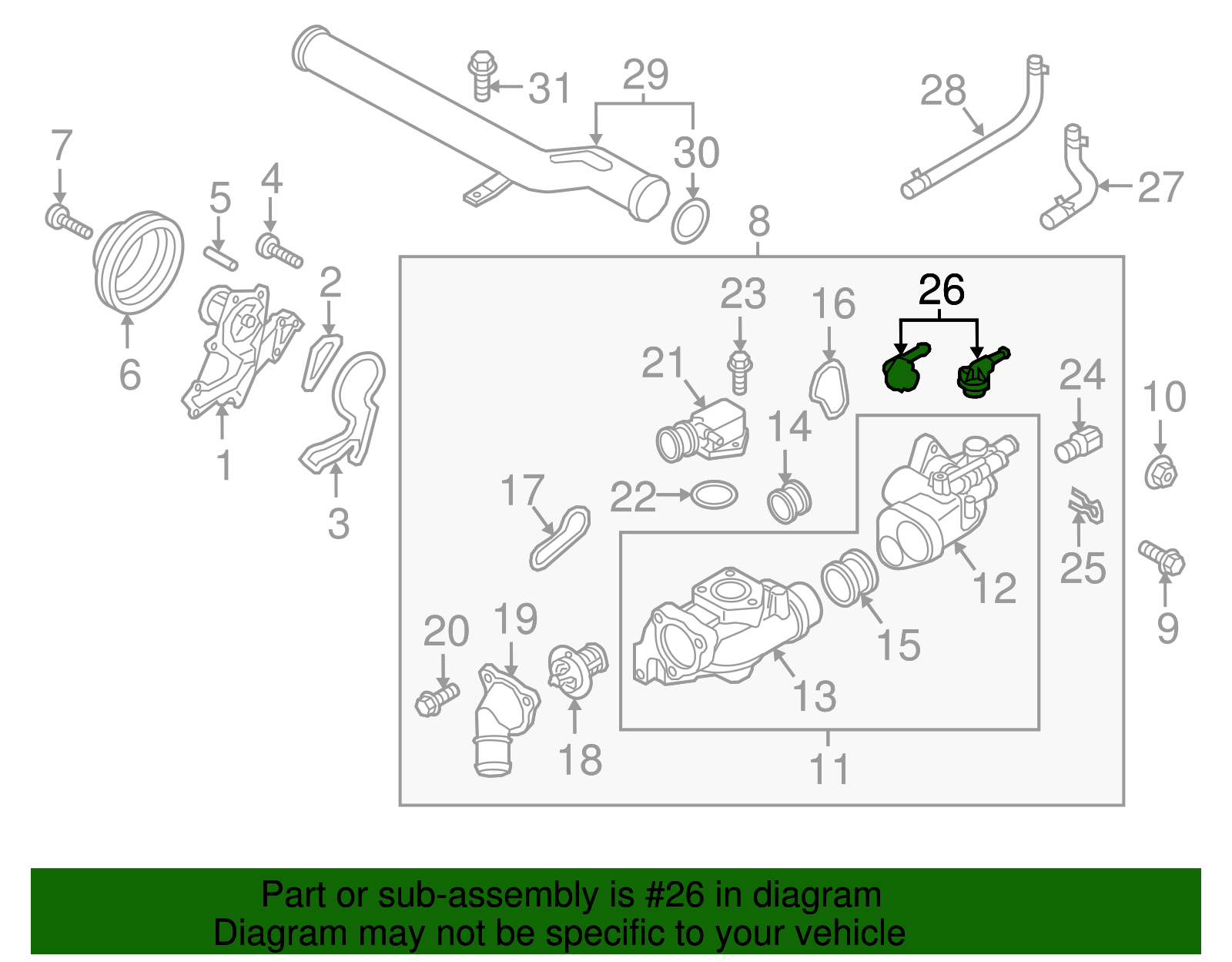 By-Pass Hose Connector - Kia (25672-3C200)