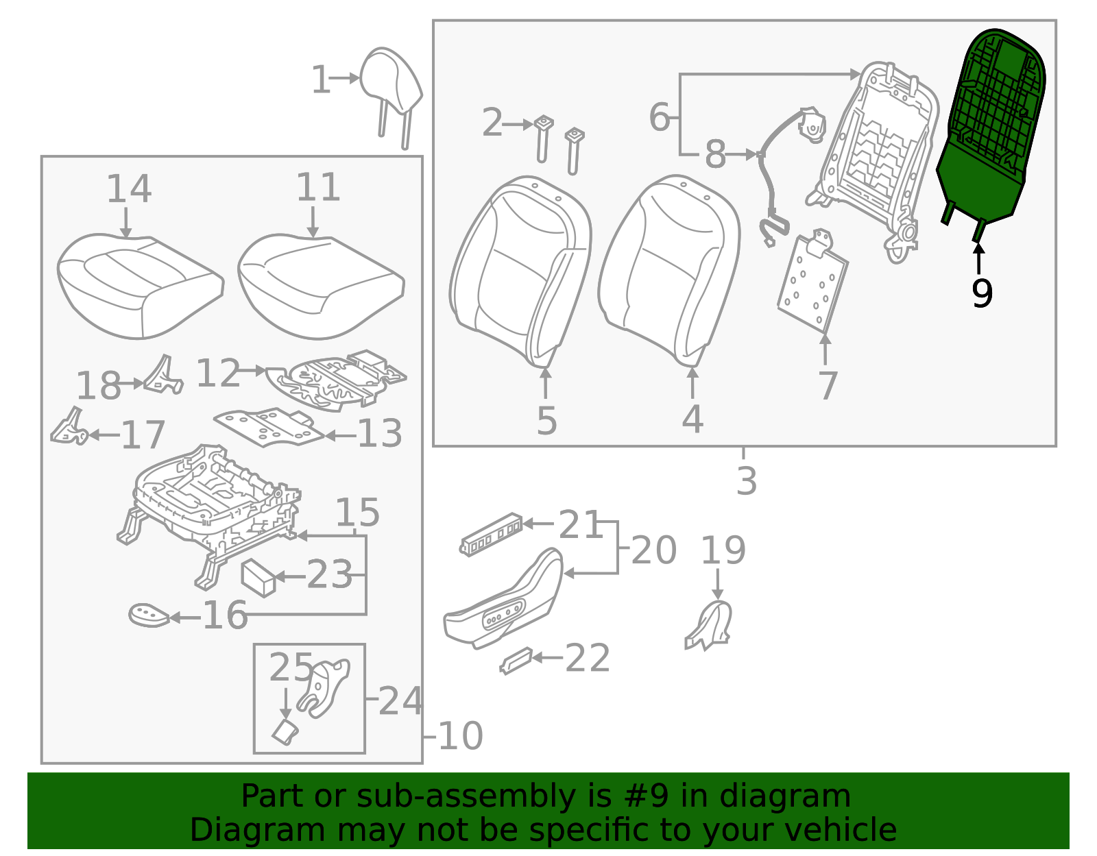 Seat Back Panel - Kia (88390-B2200EQ)