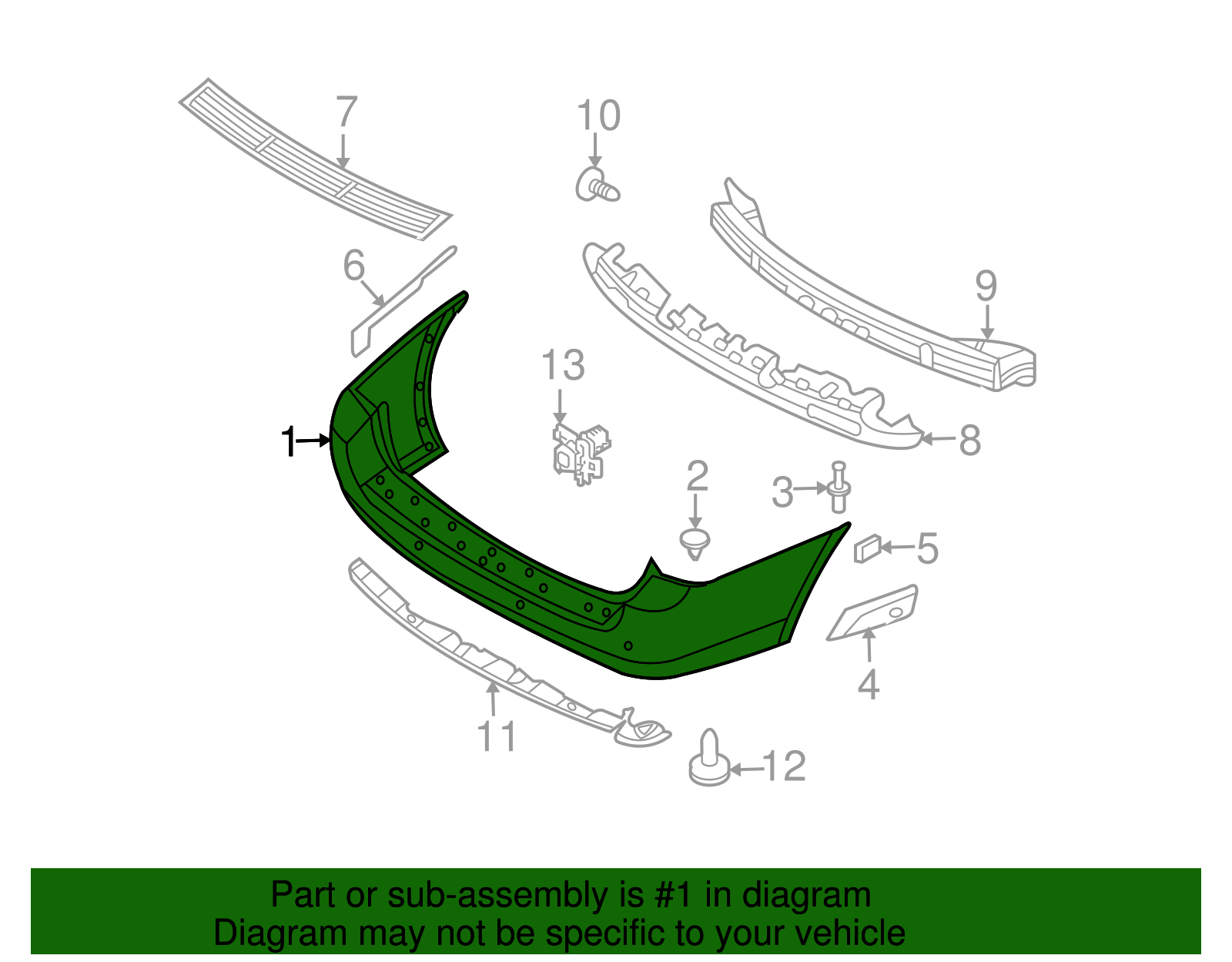 Bumper Cover - Kia (86611-4D001)