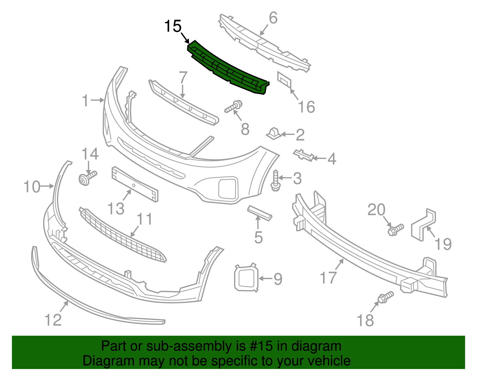 Energy Absorber - Kia (86520-1U500)