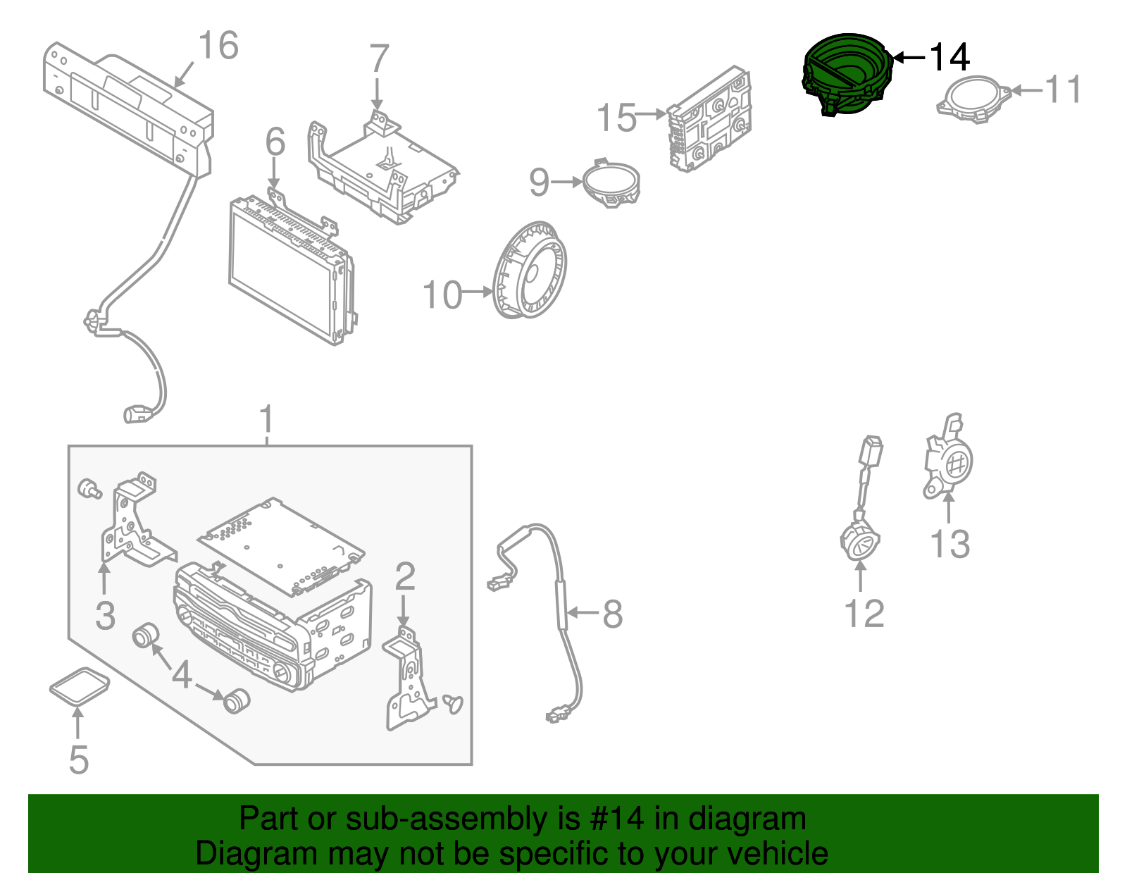 Speaker - Kia (96380-3R300)