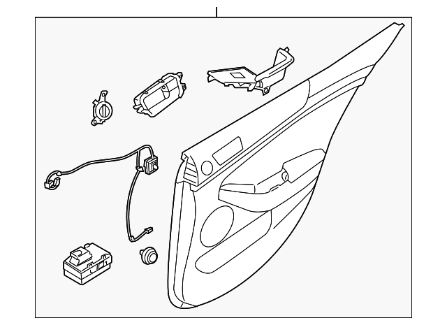 Door Trim Panel - Kia (83301-3RCC5GDT)
