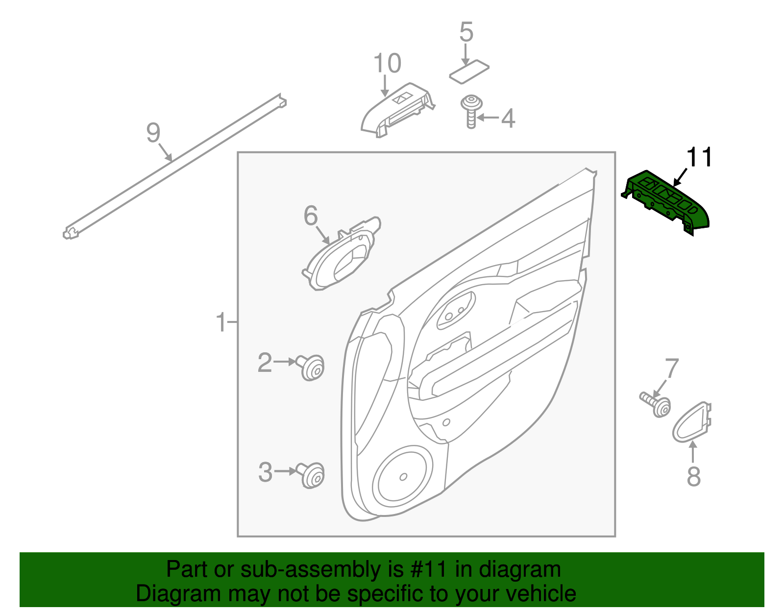 Window Switch - Kia (93570-B2130CA)