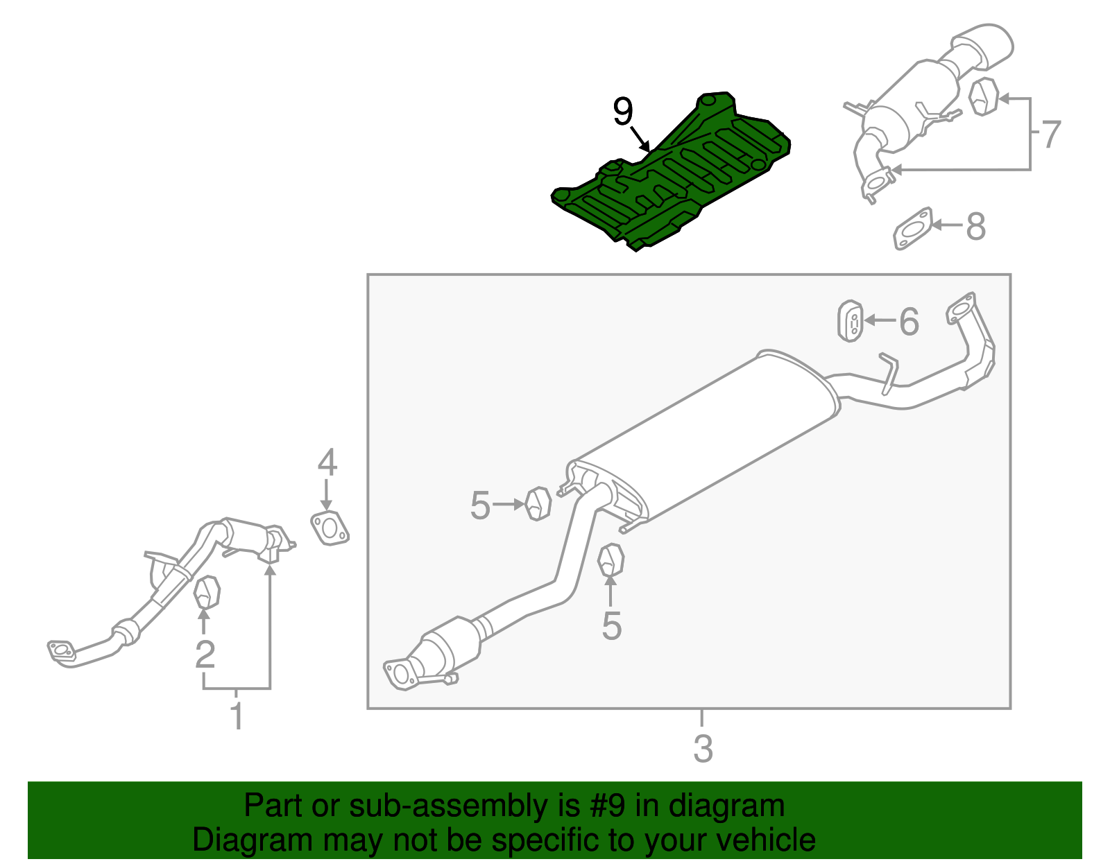 Heat Shield - Kia (28793-2P600)