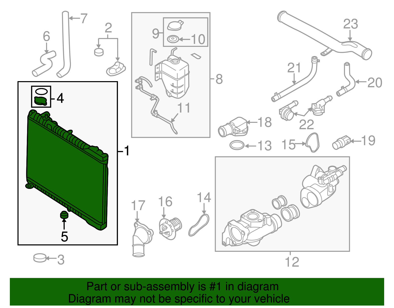 Radiator Assembly - Kia (25310 4D970)