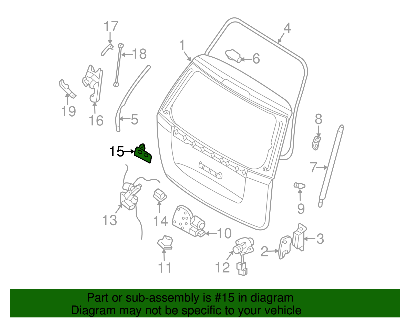 Handle, Outside - Kia (81720-4D000)