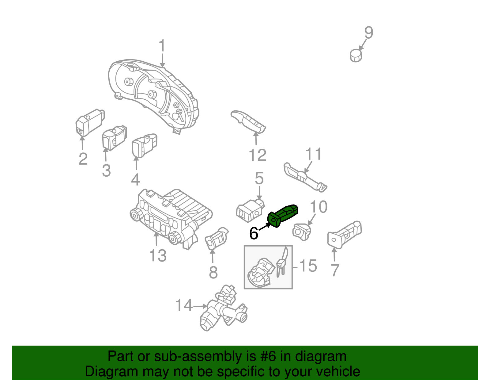 Stab Control Switch - Kia (93780-4D060VA)