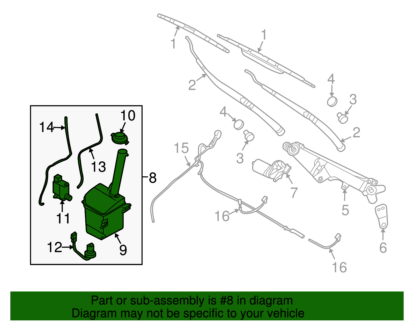 Reservoir Assembly - Kia (98610-4D500)