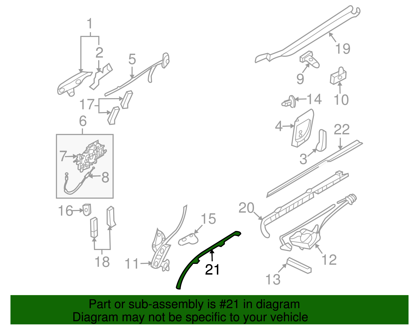 Lower Rail - Kia (83902-4D000)