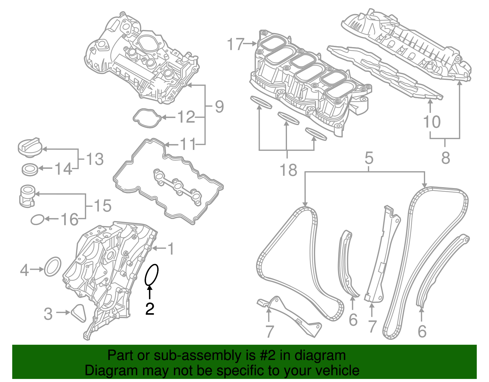 Gasket - Kia (21354-3C520)