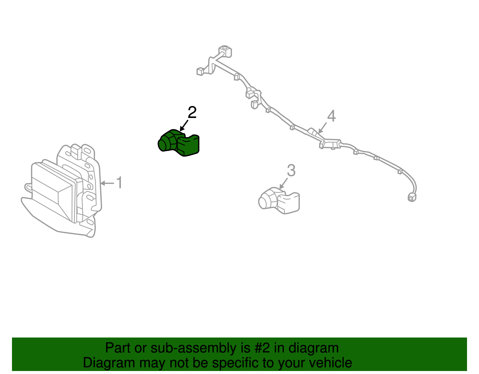 Reverse Sensor - Kia (95720-C6110BG1)