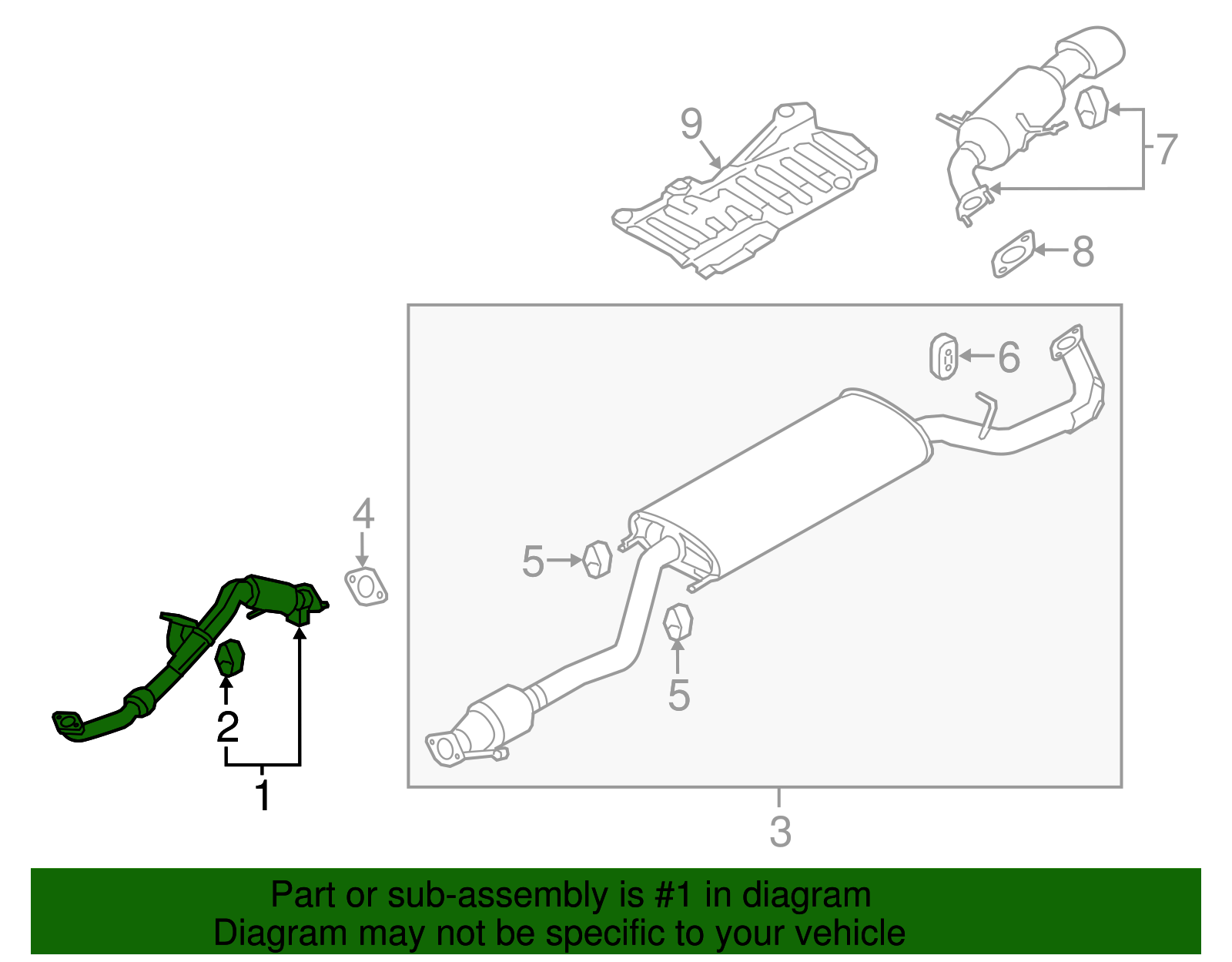 Front Pipe - Kia (28610-2W100)