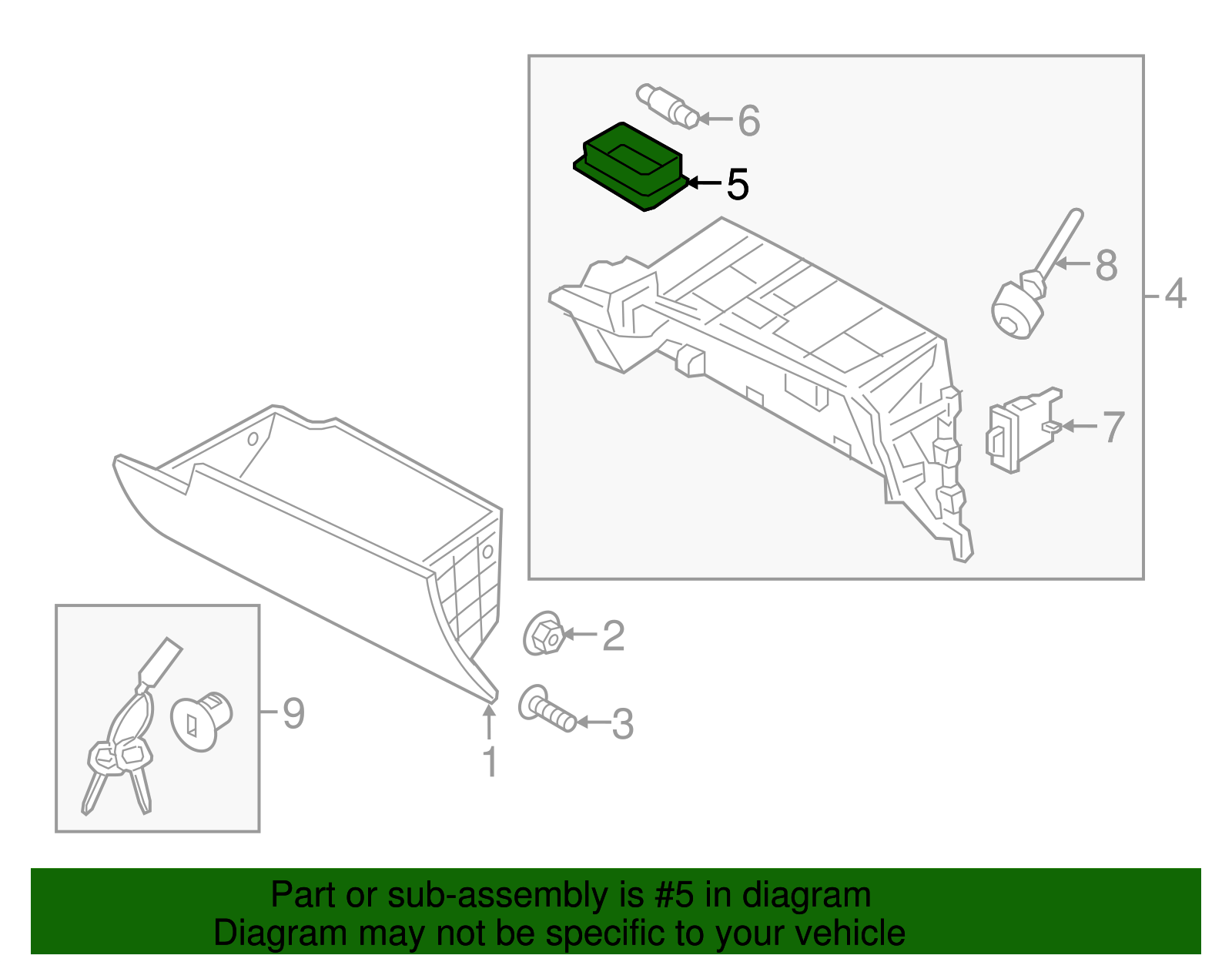 Glove Box Lamp - Kia (92620-33000)